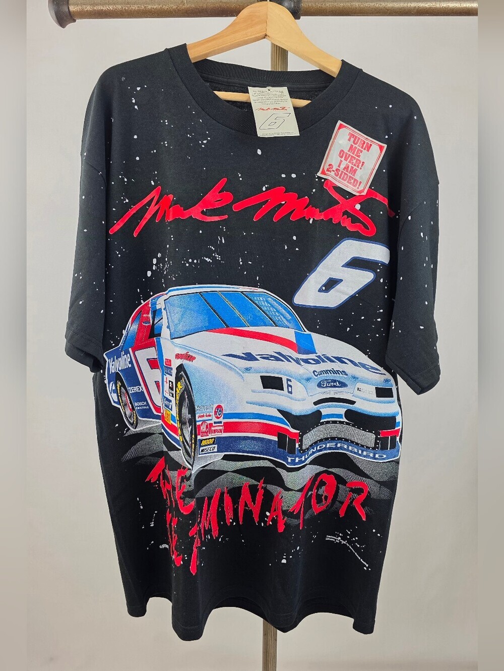 Vintage 90's Nascar Mark Martin The Terminator #6 New Old Stock T-Shirt Size XL